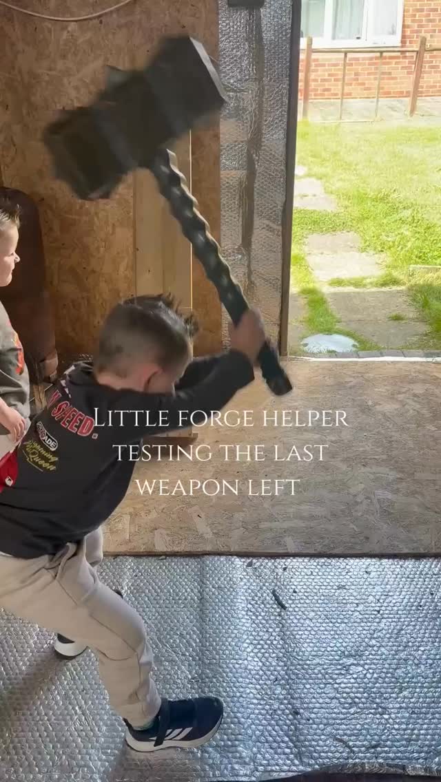 Alright folks, I just want to say a massive thank you.
The first TTC Armoury Drop’s been wild, most of the weapons have already been claimed and are packed up ready for their new homes. Couldn’t do any of this without your support, and it honestly means the world to this small workshop.
Had a bit of help yesterday, my nephews stepped in. One’s giving the last weapon left a good swing, while the other’s carrying one that’s already wrapped and ready to ship.
So yep — we’re nearly sold out. Just one left looking for its wielder. Who’s it gonna be, folks? ⚔️