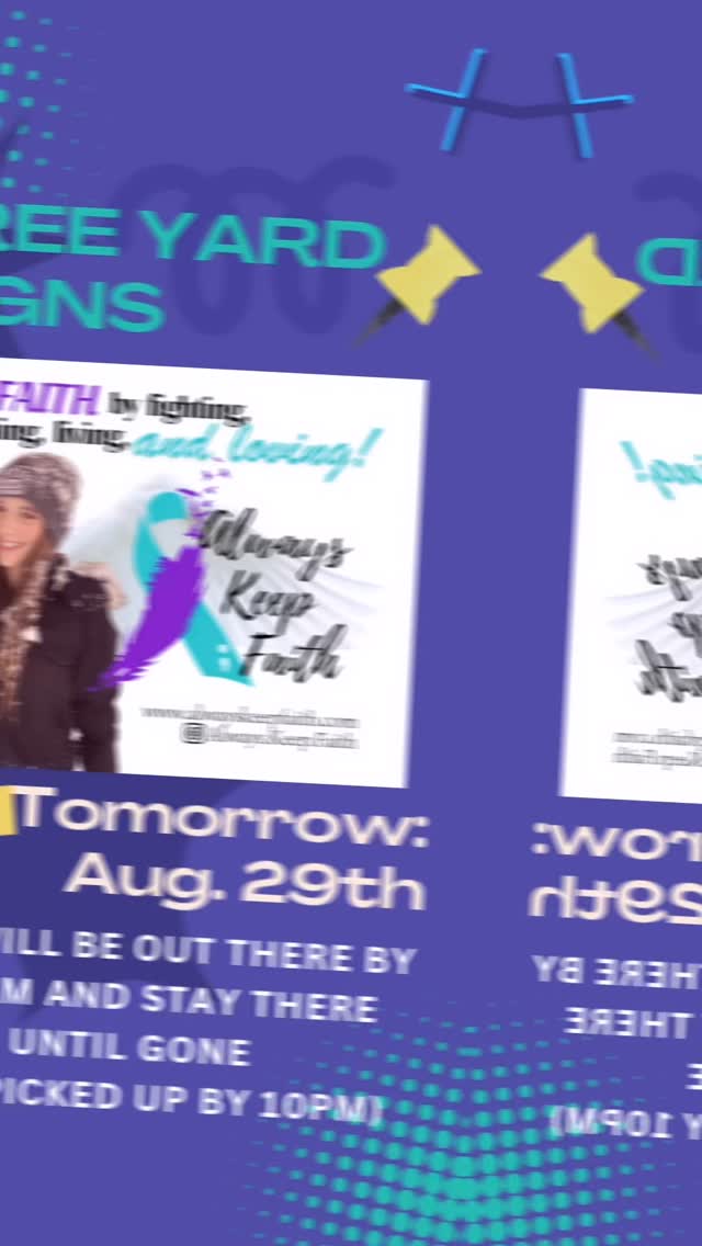 💜 We’re putting out more free yard signs and little goodies at Taylor’s site 🤍 come by, take one, and help us sprinkle the town with her message. Tomorrow marks 4 years since we lost her, and for many of us, the pain is still just as real. We carry her memory with us every day, and we don’t want this to be anyone else’s story. Let’s continue to spread faith, hope, and love throughout our community 🪽in her honor 💜
#MentalHealthAwareness #EndTheStigma #MentalHealthMatters #SupportMentalHealth #BreakTheSilence #YouAreNotAlone #HealingTogether #MentalHealthSupport #MentalHealthAdvocacy #MentalHealthJourney #GriefSupport #HealingThroughGrief #GrievingMother #GriefJourney #LifeAfterLoss #GriefAwareness #HealingHearts #GriefAndHealing #MotherhoodAndGrief #GrievingMothers #MothersWhoGrieve #LivingWithGrief #GriefIsLove #LoveAndLoss #AlwaysKeepFaith #StrengthThroughAdversity #YouAreNotAloneInThis #StayStrong #TogetherInGrief