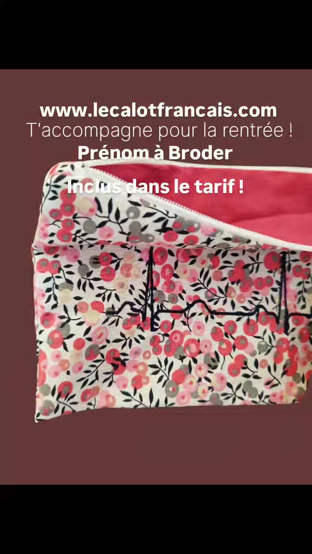 Trousse avec Broderie du Prénom !
Au moins si tu l'oublies, on sait à qui elle appartient !
Bonne rentrée à tous !
www.lecalotfrancais.com
#medecin
#chirurgien #nurse #dentaire #iade #veterinaire #ibode #ide #dentaire #ibode #sagefemme#asv#as#eide#medecine#madeinfrance🇨🇵