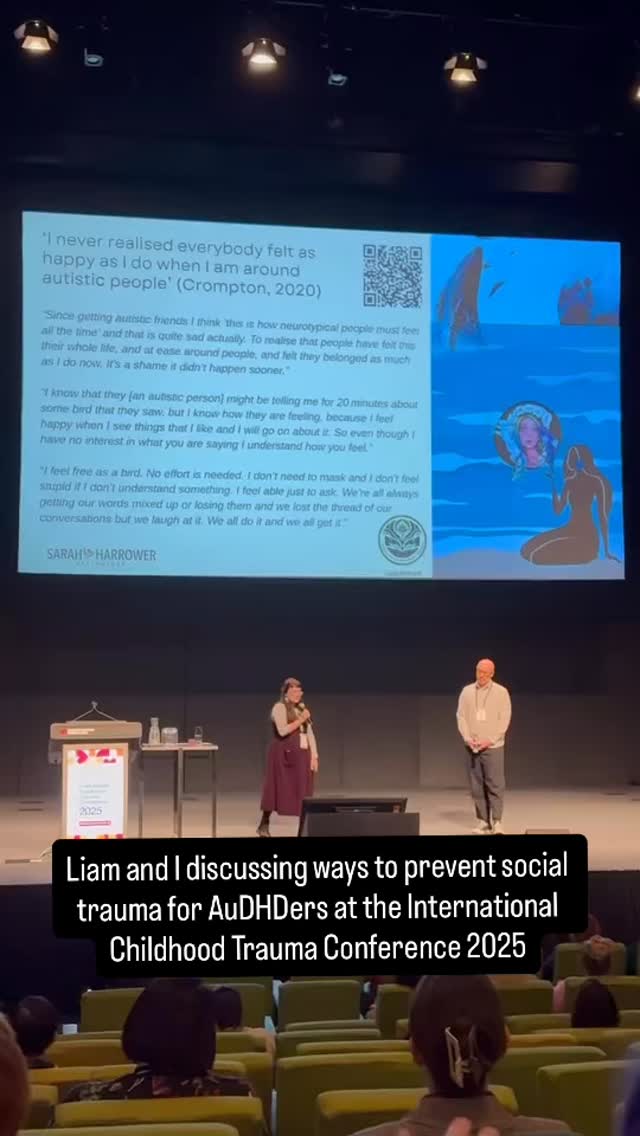The full quote I was reading is:
“I feel free as a bird. No effort is needed. I don’t need to mask and I don’t feel stupid if I don’t understand something. I feel able just to ask. We’re always getting our words mixed up or losing them and we lose the thread of our conversations but we laugh at it. We all do it and we all get it.” Crompton 2020
Info dumping is our love language ❤️🔥❤️🔥 We continue to be so grateful to share positive and realistic expectations of supporting autistic and adhders through all phases of life.
You do not grow out of being neurodivergent. It’s deep within you. No one can take that away from you.