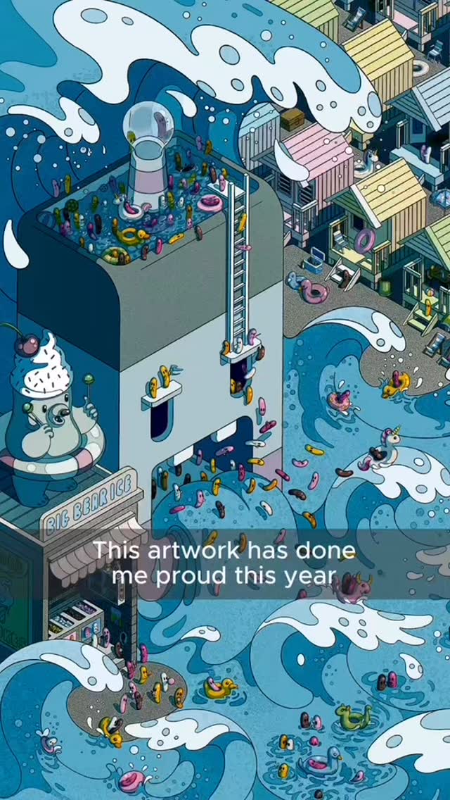 ‘Tides’ is my favourite artwork of mine to date. And it’s done well this year. I’ve sold some limited edition prints and appeared in @londonlighthousegallery, @royal_scottish_academy and it’s currently showing at @atelierbrighton where you can purchase the beautifully framed one they have hanging on their walls right now! This morning I learned that it will appear in issue 15 of @dividemag so chuffed. Sometimes I have to spend my time bolstering and reassuring myself that I’m on the right track. Other times that work is done for me. 🥰❤️😍
This weekend I’ll be showing at @artplumstead open house event #plumstravaganza and you can buy one from me there if you like it too 😁 #openstudioslondon #popsurrealismart #digitalartistry