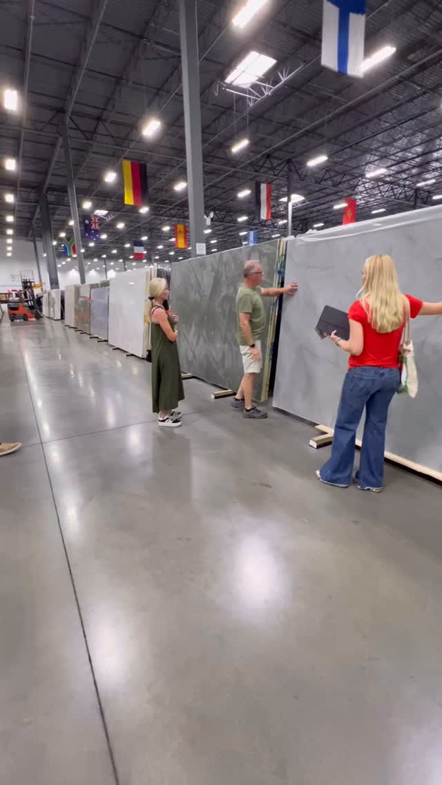 Shopping for stone, you can see the personality of each piece—the veining, the movement, the colors that shift in different light. No two are ever alike, which makes finding THE ONE such a special moment.