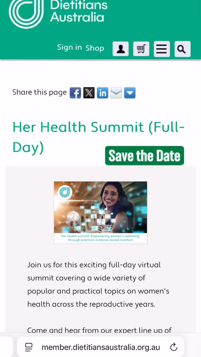 Join us for this exciting full-day virtual summit covering a wide variety of popular and practical topics on women’s health across the reproductive years.
#herhealthsummit #womenshealthdietitian #endometriosisdietitian #researchintopractice