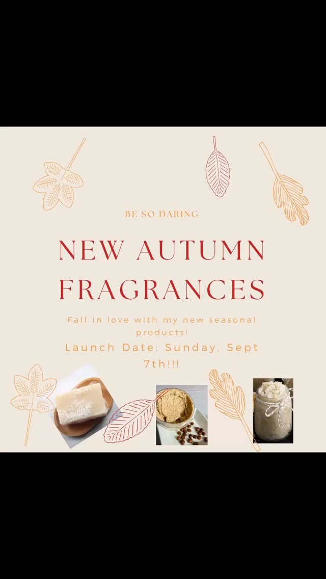 New Fall lineup dropping 9/7 @cascades_farmers_market this Sunday 9/7
🍯 Honey Almond Sugar scrub blended with Apricot Kernel Oil and Grapeseed with Jojoba Oil filled bursting beads for an extra touch of hydration.
🫘Pumpkin Spice Latte Sugar scrub made with foaming butter, coffee butter, and coffee grounds with a festive pumpkin spice fragrance
🧼Cashemere Pumpkin made with a Castile base perfect for all skin types even thoughs with severe skin sensitivities. Mixed with my blend of natural oils and pumpkin powder for a mild exfoliation.
#smallbatchsoap #smallbatchsoap #handmade #holidaymarket #beso #besodaring #fallinlove🍂🍁