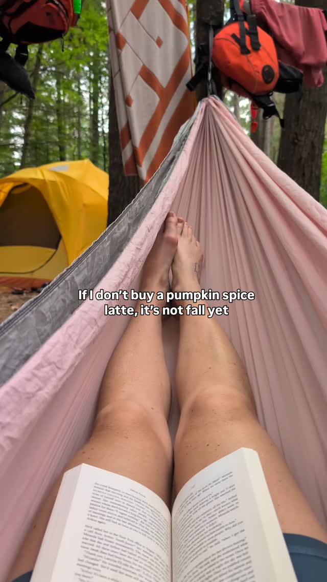 Seasonal denial is self-care ✨
Hanging onto every hammock moment I can before the leaves change.
#seasonaldenial #endlesssummer #hammocklife #campvibes #outdoorliving #keepitsummer #naturetherapy #summervibesonly #emoutdoors #campinglife #getoutside #outdoorsygirl