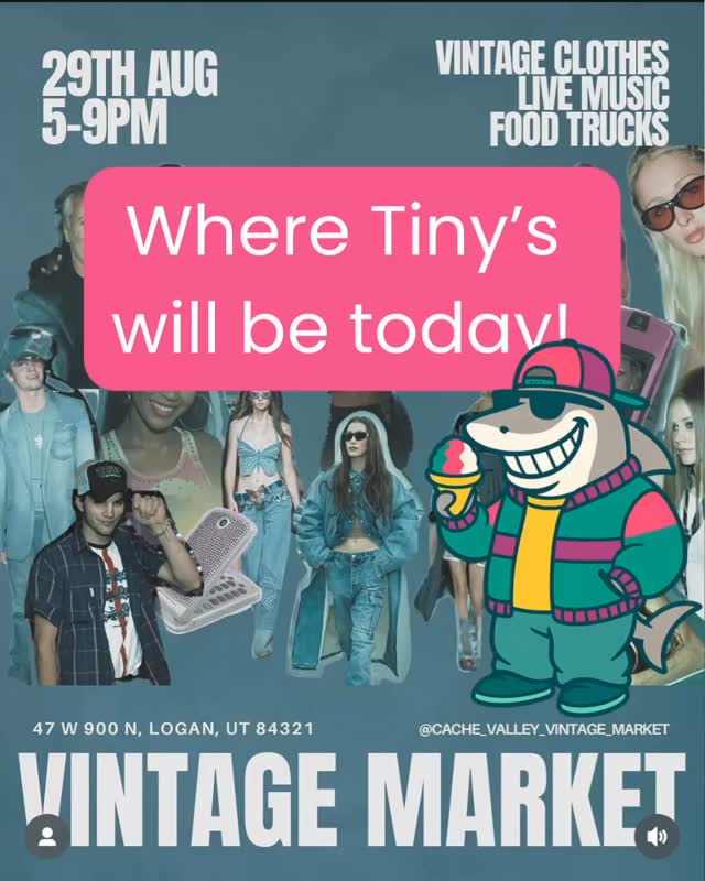 ✨ Catch us tonight! ✨
Tiny’s Shave Ice will be at the Erthaware Vintage Clothing Market from 5–9 PM 🕔
📍 47 W 900 N, Logan, UT
💙 All tips collected will go to the families of fallen officers, Sgt. Lee Sorenson and Ofc. Erik Estrada.
Come grab a shave ice, support local, and give back to an important cause. 🙏💙 #TinysShaveIce #LoganUT #CommunityStrong #SupportLocal #BackTheBlue #cachevalleyvintagemarket #erthaware
