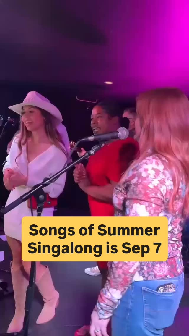 Songs of Summer Singalong is September seventh! Say it six times fast. And get your tickets from the link in our bio. 😉