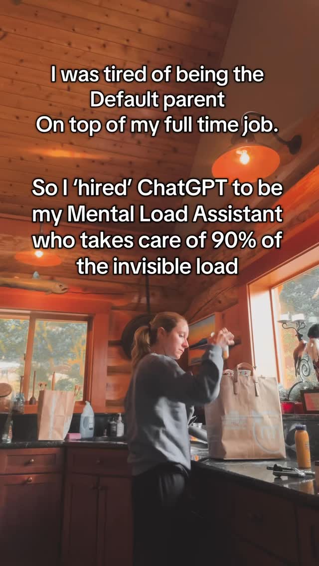 This one tool has changed everything 👇
Instead of burnout, I’ve turned ChatGPT into my Mom Brain Assistant for my mental load and it has saved me hours each week.
From meal planning to delegation of invisible labor tasks (woo hoo!) to managing my inbox so I never miss another school email…. There are no end to the tasks I can offload.
No, AI can’t change diapers or do dishes, but all the small decision making/researching/anticipating? Those can be outsourced.
The net effect? Less mental clutter, mental load relief, burnout recovery and more bandwidth for the things that matter.
Comment “start” below and I’ll shoot you my free toolkit to get you started 🫶