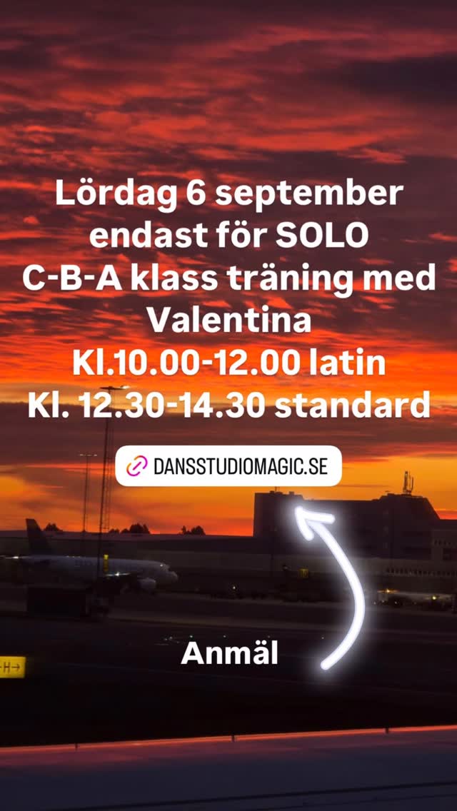 Anmäl https://www.dansstudiomagic.se/traeninghelger