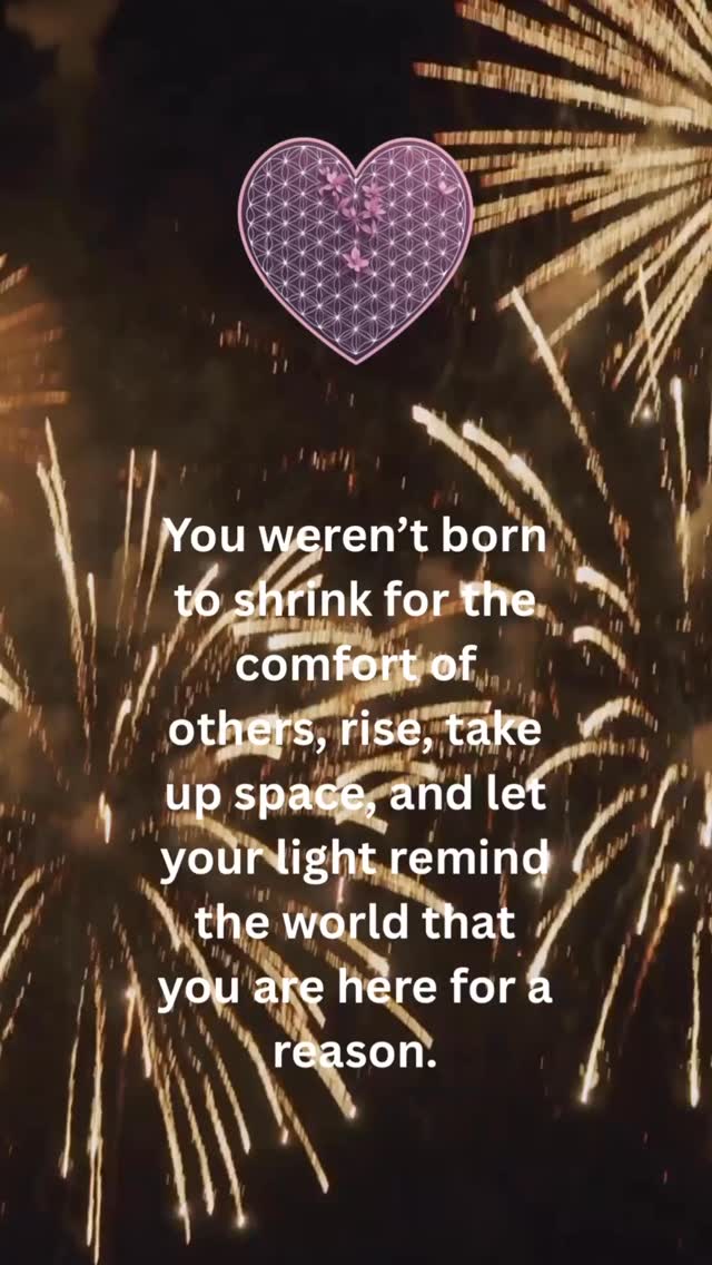 ✨ Happy Friday ✨
You weren’t born to dim your light or shrink to make others comfortable.
This is your reminder to rise, take up space, and let your brilliance shine. 🌸
The world needs your light, your energy, your presence. 💫
So step into today with confidence — knowing you are here for a reason, and your light makes a difference.
Shine bright, it’s your time. 🌟
#shineyourlightbright #FridayFeeling #KeepGoing #PositiveVibes #healing