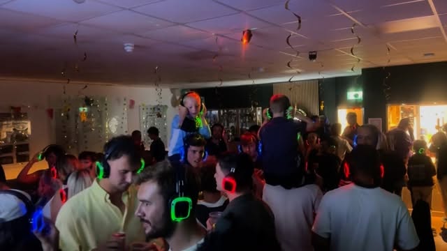 Shape shifter everyone on their own dance track for the silent disco