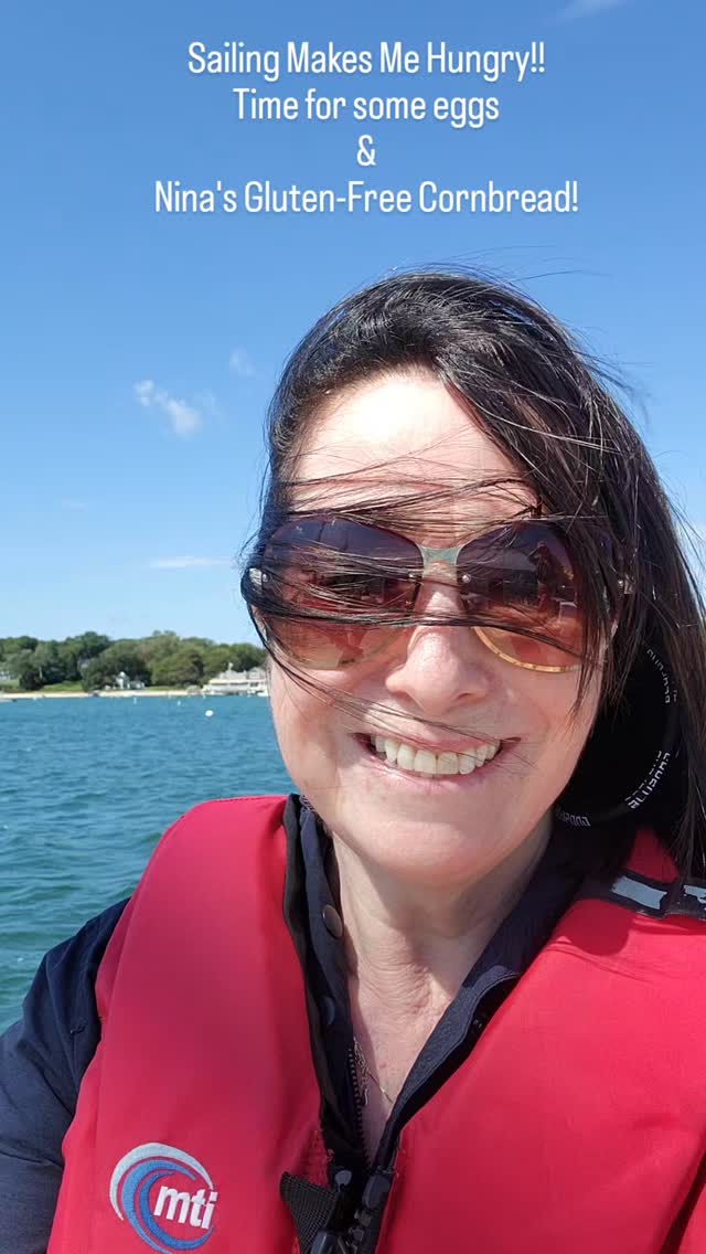 Thank you VHYC and May for a beautiful morning of sailing! Now, off to the kitchen for some eggs with tomatoes & pesto, and Nina's Gluten-Free Cornbread! 😋 #cronigsmarket #crosbysmarketplace #goldengoosemarket #edgartownseafood #glutenfree #marthasvineyard #glutenfreebaking #marthasvineyardlife #northshorema #marbleheadmassachusetts #Marblehead #salemma