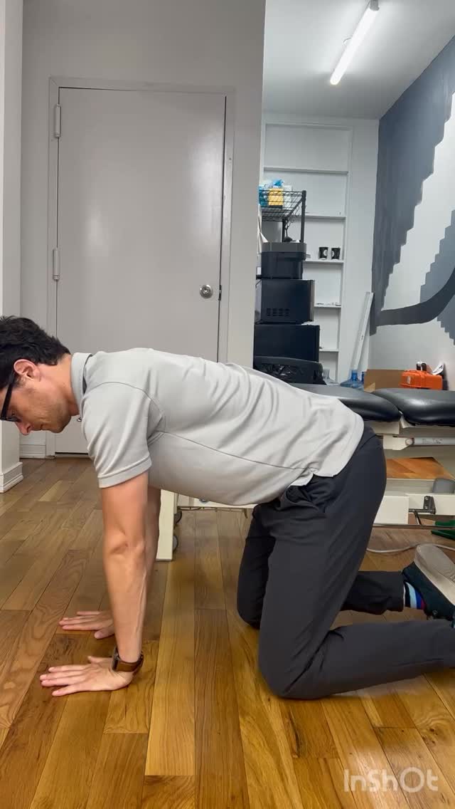 Here are 5 cat camel variations to work on. Definitely go much slower than the video. Focusing on moving through each segment of the spine to scan and find the areas where you are stuck. Here we work on a regular version, elevated, thoracic spine focused, lumbar spine focused and seated. All serve a different purpose and have a place in your programming!
#physicaltherapy #chiropractic #chiro #chronicpain #pain #rehab #backpain #mobility #nyc #brooklyn
Low back rehab in Williamsburg, Brooklyn