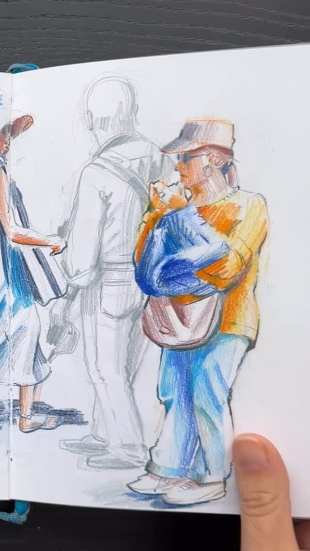 It’s scary to draw people!😬
Let’s be honest… drawing people can feel intimidating. Right? Unlike buildings, people don’t sit still. They move, they blink, they talk, they notice you sketching them. And that can make us freeze.🥶
For many of us, drawing people feels like the ultimate test of our skills. What if it looks “wrong”? What if someone sees it? 😅
But here’s the secret: you don’t need to be perfect. You just need a few simple tricks to capture their essence quickly.
That’s exactly what we’ll be practicing this month in Brave Brushes Studio with the People Sketching Adventure. Step by step, I’ll help you feel more confident sketching figures, faces, clothing textures, and people in motion.
❇️ And because September is the perfect time for fresh starts, I’ve got a Back to School Offer for you:
✨ Save 15% on a 3-month Brave Brushes Studio membership with code BACKTOSCHOOL (until Sept 10).
🔗 link in bio
#urbansketching #peoplesketching #sketchingpeople #urbansketch #bravebrushes #sketcheveryday #backtoschooloffer #drawpeople #sketchingconfidence #figuresketching #urbansketchers #peopleinmotion #artistcommunity #artpractice #sketchingfun #sketchingclass #watercolorsketch #colorepencilart #drawingcourse