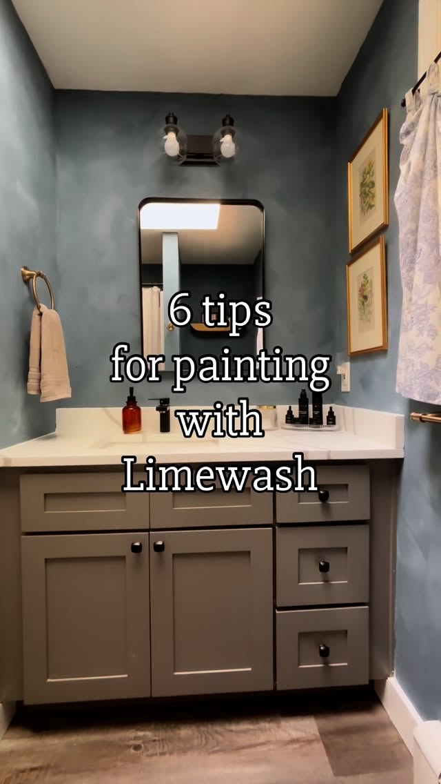 Here are a few tips for anyone who wants to try limewash paint! This is my second time using it and I took a slightly different approach from my first time. It’s a lot of fun to work with and honestly, hard to mess up.
And yes, this entire space took LESS than a Quart to complete! One heavier coat and one light. This is great as it’s not as affordable as regular paint.
Let me know if you have any questions!
#limewash #limewashpaint #paintingtips #howtopaint #diytips #masterbathroom #bathroomstyle #interiorstylists #homeproject #learningasigo #interiordesignbusiness #hgtvhome