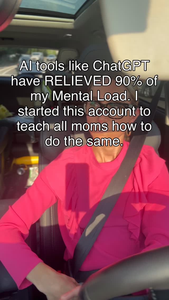 Burnout isn’t inevitable for working moms.
We feel like we are failing because the systems aren’t set up for us, by us.
AI is powerful & for moms, it’s a complete game changer for mental load relief & making the invisible load visible.
👉 FOLLOW along and I’ll show you how
💌 Send it to a mom friend who needs this
⬇️ My FREE toolkit from my link in bio