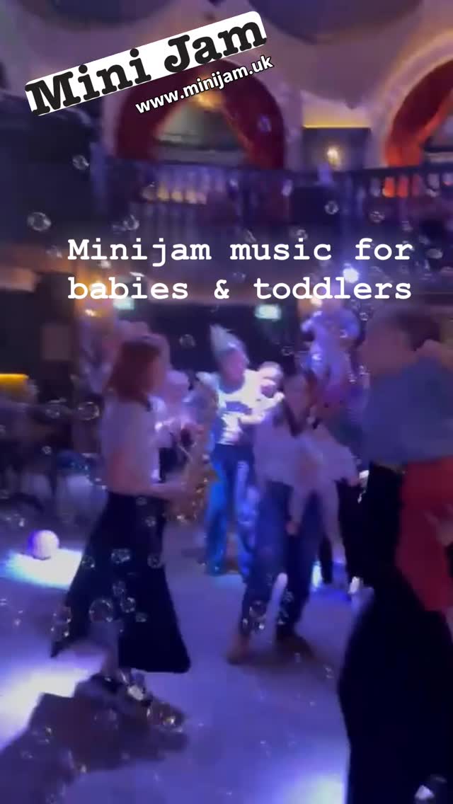 Minijam - professional musicians rocking out with your little ones. From music classes to epic dance parties, giant bubbles to Prosecco bubbles, theatrical musical shows to chilled stories set to music. Check out what we do which is your jam. Www.minijam.uk