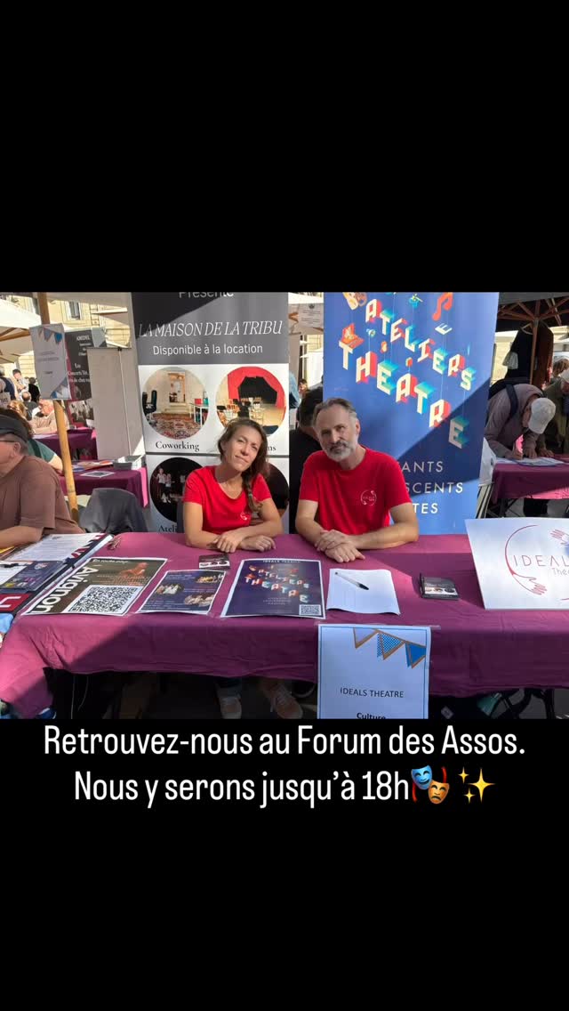 ✨ On est dans la place !!! ✨
#bordeaux #forum #asso #théâtre #comediemusicale #humour #enfants #adultes #ados #idealstheatre33 #culture #maisondelatribu #spectacle