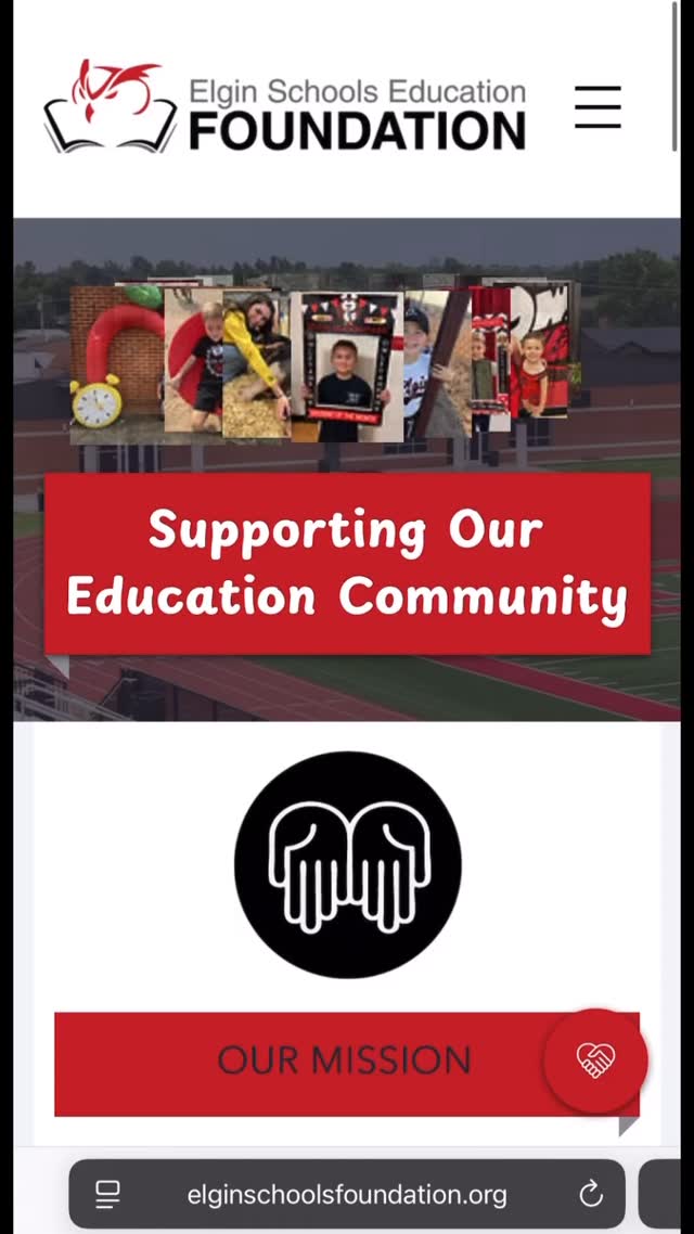 It’s September and our website is officially LIVE!!!🎉 Head on over to www.elginschoolsfoundation.org and check it out!!! You can find out everything you need to know about what we do at ESEF… you can meet our board, find out how to give, sign up to become a Parliament donor and keep up with our upcoming events! You can also take a look at our previous scholarship and classroom grants recipients… and EPS teachers, you can fill out your classroom grant applications right from this site!
Go check it out and let us know what you think!!! 🦉♥️