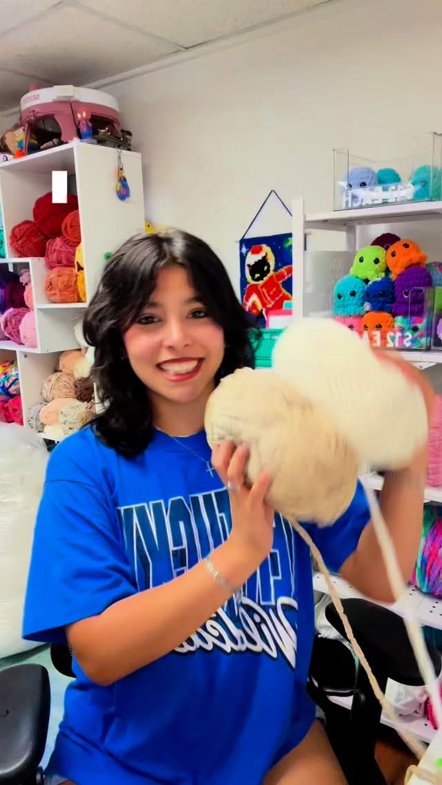 I love seeing these plushies come to life!!🐑✨
If you want to see cuties like this at future pop-ups, COMMENT your ideas—I’m ready to hear them all 💭💕
Huge THANK YOU to Hailey for this sweet order!🫶🏼
Pattern: @mamamademinis #crochet #amigurumi #yarnfusion #handmadebusiness #crochetplushies #plushies