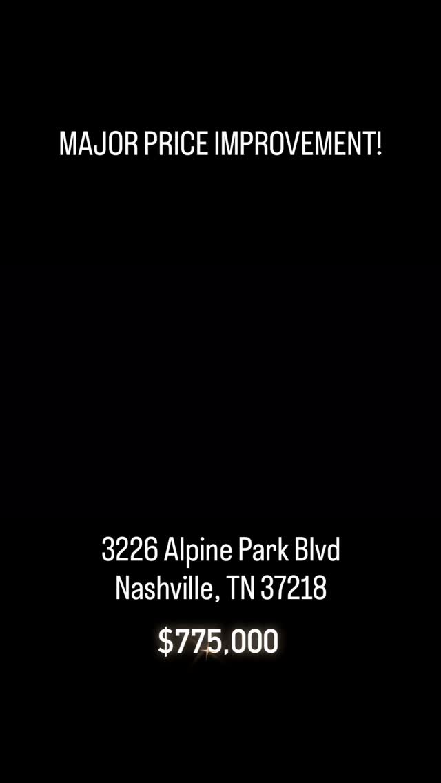 💰INSTANT EQUITY💰
Stop what you’re doing and watch this video!
If you’ve been dreaming of a secluded, private retreat with unobstructed, protected views of both the Cumberland River and downtown Nashville — this is the one you’ve been waiting for.
✨ And the best part? You’re walking in with INSTANT EQUITY.
Now listed at just $775,000, this is truly a steal for everything it offers.
☎️ Call me today to schedule your private showing — and thank me later when you land this gem!
#nashvillehomesforsale #nashvillerealtor #nashvillehomes #nashvillerealestate #realtorlife