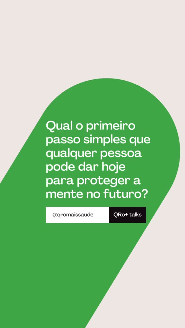 O Setembro Lilás é o mês de conscientização sobre a doença de Alzheimer e outras demências.
Perguntamos durante o nosso QRo+ Talks III para o @danielquirogadr qual o primeiro passo simples que qualquer pessoa pode dar hoje para proteger a mente no futuro! Conta aqui nos comentários pra gente o que você achou da resposta!