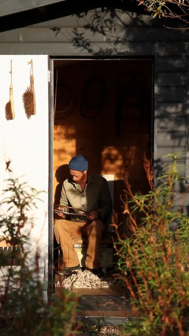 Cutting, splitting and carving willow rods.
I guess you could call these frame basket trays a collaboration between Sarah and I.
Often I will make the hoops and ribs - the structure and skeleton if you like, and then Sarah will weave around this frame to make the basket.
We use willow for the hoops and slats, as well as for the weaving, hoping to create balanced work with a sensitivity to the material.
Marcus
•
#contemporarycraft #basketmaking #basketry #willow #creativeprocess #handmade #contemporarybasketry #madebyhands