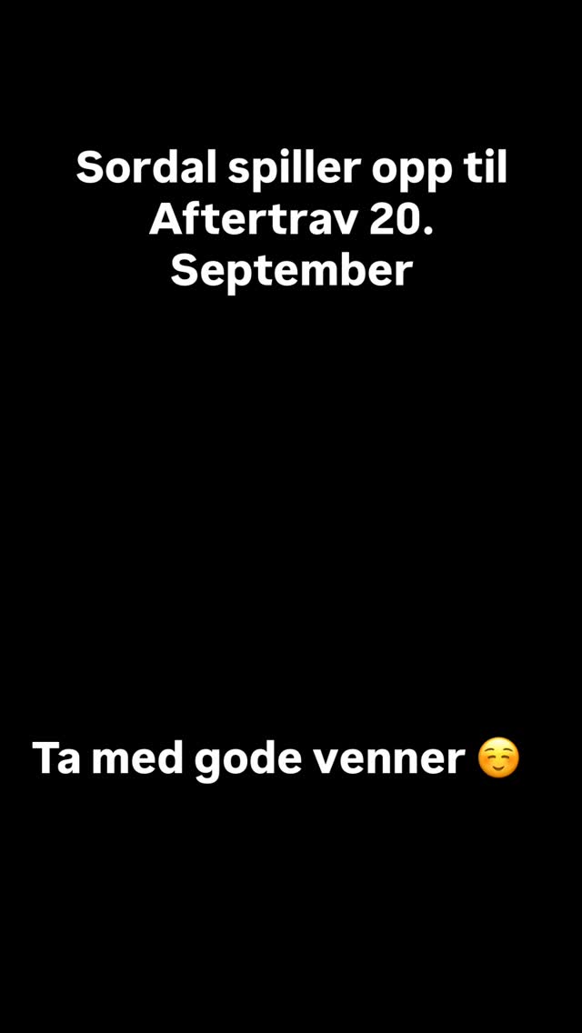 Sordal lager liv på Aftertrav ☺️