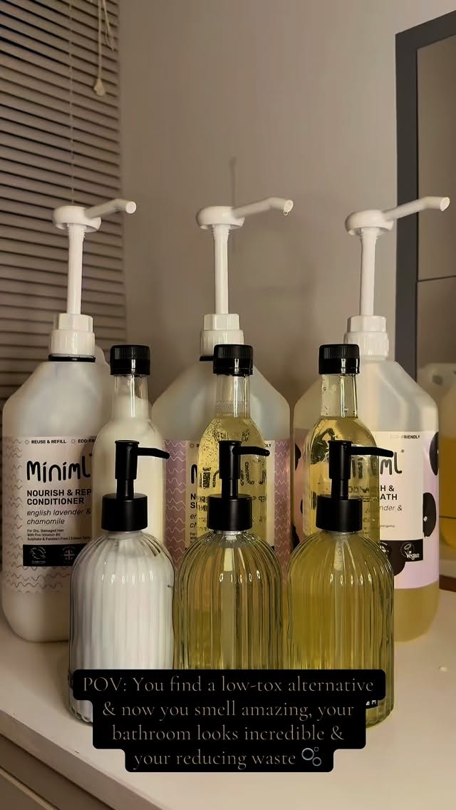 POV: You find a low-tox alternative, a refill delivery service & now you smell amazing, your bathroom looks incredible & your reducing plastic waste 🫧
This is our current fave trio from @miniml 🫧 We have a discounted bundle live on our website for a Shower Starter Kit or a Shower Refill Bundle 🫧
Check out our website if you’re in the East Midlands area for our Refill Delivery Service - we can’t wait to kick start this journey together 🚚
What will you swap out first? 🫧
#SmallBusiness #ecoshop #refillrevolution #holisticliving #sustainability #lowtoxliving #mumledbusiness #toddlermum #nottingham #derby #ecorefills