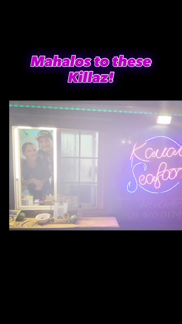 Mahalo to @bradda_neekss and @d3sssa for being awesome. #kauai #freshfish #kauaiseafood #kapaa