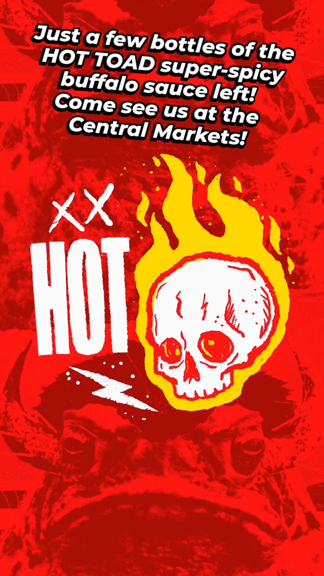 2 days to go at the @adelcentralmarket and what a flogging it has been! We keep running out of sauce! But we're cooking as fast as we can. Just a few bottles of our special edition HOT TOAD remaining!
.
.
.
#postcondiment #electrichead #hot #hotsauce