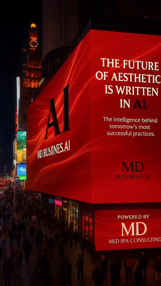 Every successful business has a FICO score for credit.
Now aesthetics has one too.🚀
📊 The AI Practice Assessment is your med spas scorecard, revealing hidden revenue leaks, growth potential, and the truth about your business health in real time.
Times Square knows the future is written in AI.
The real question is what opportunities will your score unlock? Get yours at MD Business.AI 🔥
#mdmedspaconsulting #thefutureisai #aiforaesthetics #plasticsurgeryai