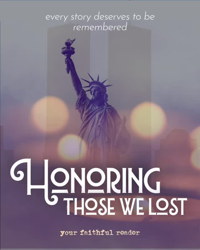 On September 11th, we pause to honor the lives lost and the countless others forever changed. This time of year will always remain a reminder of both unimaginable loss and the resilience of love, courage, and community.
At Your Faithful Reader, we remember—and we carry these stories forward, so they are never forgotten. 🤍
