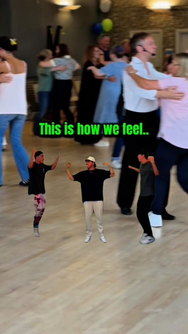 Keep dancing! 💃 🪩🕺
It really does lift us up to see you all enjoying yourselves! 👌😎
Dancing is proven to lift mood, alleviate stress and help people make stronger bonds - all of which are vital to a healthy wellbeing. So if you haven’t tried probably the best medicine going these days - now’s the time. 🕰️
To make the teachers happy too!💃😍🎶
Classes continue today and tomorrow, so look out for your next class and we’ll see you there! Just reach out for info 👌
❤️ James, Kelly & the team!
@dizzyfeetdancing
@thedanceteachers
Dance class • dance lessons • ballroom dance • Latin dance • dance life • dancers life • dance teacher • dance coach • dance more, worry less