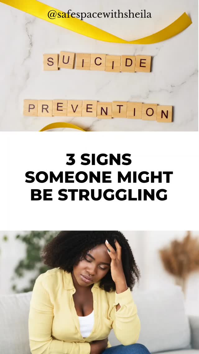 Sometimes, the signs are subtle, but your check-in could save a life. 💜
I
📞 Call or text 988 if you or someone you know is struggling.
#worldsuicidepreventionday #youmatter #suicideprevention #mentalhealthawareness #988 #endthestigma #hopeishere #checknnyourfriends #itsokaytonotbeokay #lcsw #safespacewithsheila #africanmentalhealth #africantherapist #blacktherapistvoices