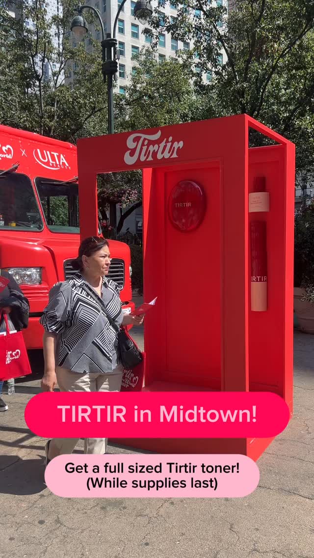 TIRTIR Truck Pop Up
September 12 — 13
TIRTIR is launching at ULTA and they’ve been going across the country in a special pop up truck to celebrate. In addition to trying their viral makeup, you can expect freebies like their toner, hair clips, and a cute branded tote back with keychains.
September 12
📍1 W Houston St, New York, NY 10012 (SoHo)
⏰ 11:00 AM
September 13
Herald Square
⏰ 11:00 AM
💸 FREE
🏷️: #tirtir #popupgirlsnyc #thingstodoinnyc #nycfree #nyfw2025