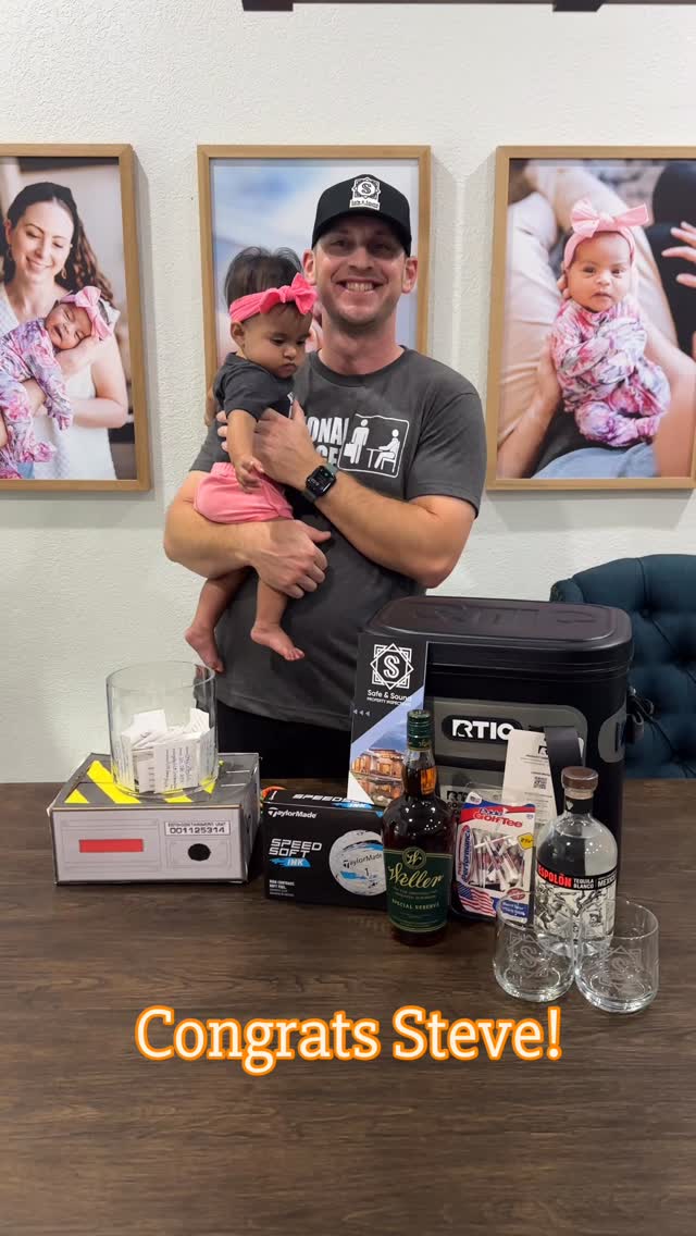 Congrats Steve Ferguson! @stevetheloanofficer I hope you enjoy the goodies!
#homeinspection #inspection #safeandsound #realestate #saladotx #beltontx #templetx #inspector #homeinspector #home #georgetowntx