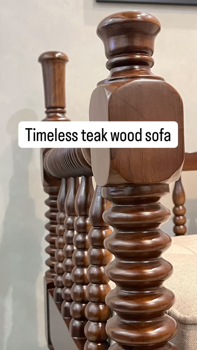 Invest in elegance. Our teak wood sofa combines heritage craftsmanship with modern comfort.
#furnituredesign #furniture #nirmati #handmadewithlove #woodenfurniture #artistic #newlaunch #womenentrepreneurs #woodworker #homedecor #trending #trendingnow #interiordesign #decor #decorinspiration #heritage #design #viralreels