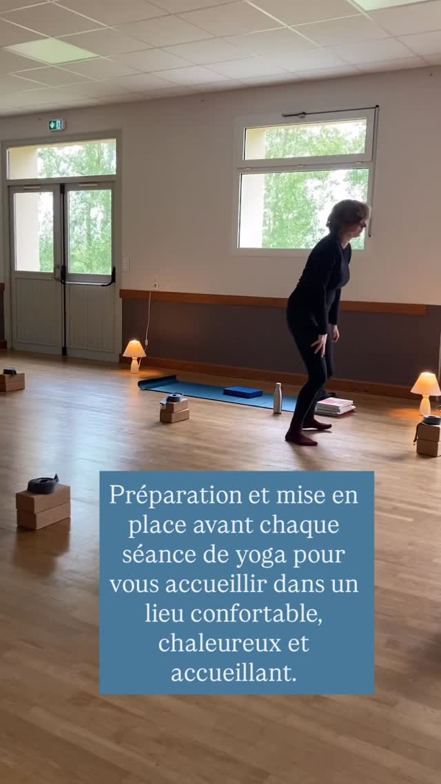 Préparation avant chaque séance de yoga