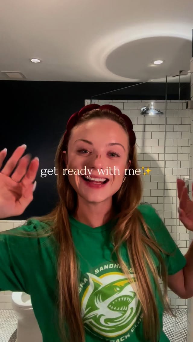 #GRWM to watch my baby sister run at the National Junior Olympics🏃🏼♀️💚🥳