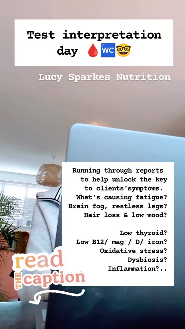 As a BANT registered Nutritional therapist trained in the functional medicine model I am able to interpret test results to help inform a most effective plan for you to eradicate symptoms.
Here's why I recommend private testing:
1) The NHS reference ranges are far too broad as they are looking for pathology (disease) They are population based and not personalised. We are looking at OPTIMAL ranges
2) Many clients come exasperated having been told their blood test results are 'normal'. Not only are the ref ranges inaccurate for many, the tests available on the NHS are also limited and not comprehensive enough to identify causation.
3) I never look at isolated markers to make an assumption. Everything comes in its context. Context of symptoms, other associated analytes, time of day, time of month, time of year, genetic predisposition
4) I am able to refer back to clinician if any potential red flag or concerning outcomes are highlighted. This is rare but these tests can act as an important screen to rule out more concerning causation.
Want to know more? Please feel free to message me with any questions.
Lucy 💚🌈
#nutrition #functionalmedicine #testing #bloodtest #deficiencies #personalisednutrition #nutrigenomics #nutritionaltherapy #ibs #hormones #stresssupport #mentalhealth #expert