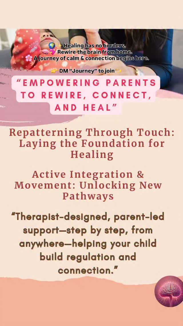 ✨🌍 The Long Distance Reflex Integration Journey 🌍✨
Healing knows no borders. 💫 Through touch, movement, and connection, we can rewire the brain and unlock your child’s true potential — right from your home. 🧠💖
📲 You’ll receive a full home program, step-by-step videos, and my personal guidance. I’ll be with you every move you make — coaching, supporting, and celebrating progress together. 🌱
💡 This is more than exercises. It’s a nervous system reset.
It’s the beginning of calm, connection, and transformation. 🌸
If you’ve been searching for a path forward, this is it. 🌟
🔖 Save this post & DM me “Journey” to learn more.#LongDistanceHealing #ReflexIntegration #BrainReconnection #ParentCoaching #HealingJourney #ChildHealing #HolisticHealing #NervousSystemReset #TraumaHealing #ParentSupport #Neuroplasticity #SpecialNeedsParenting #AutismSupport #HealingAtHome #BrainBodyConnection #ReflexTherapy #HolisticParenting #TouchTherapy #ParentAndChildHealing #HealingWorldwide