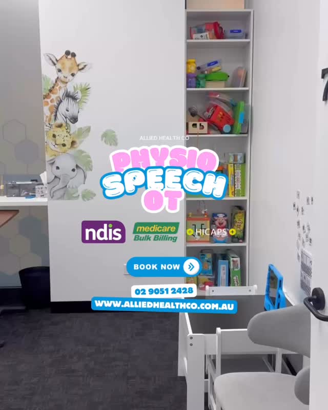 👶💬💪 Helping Kids Move, Talk & Thrive Every Day! 🌟
At Allied Health Co, our Paediatric Physiotherapists, Speech Pathologists, and Occupational Therapists work hand-in-hand to nurture your child’s growth — from movement and strength to communication, play, and daily living skills. 🧩🎨✨
✅ NDIS & Medicare Approved
✅ Early Intervention Specialists
✅ Built-In Sensory Gym for Play-Based Therapy
✅ Fun, Safe & Family-Focused Environment
📍 Now taking bookings in Gregory Hills – limited spots available!
💙 Because every child deserves the chance to reach their full potential.
📞 Call 02 9051 2428 or tap the link in bio to book an appointment today!
#PaediatricTherapy #SpeechTherapy #OccupationalTherapy #Physiotherapy #ChildDevelopment #GregoryHills #NDIS #EarlyIntervention #KidsTherapy #NDISProvider #SensoryGym #TherapyThatCares