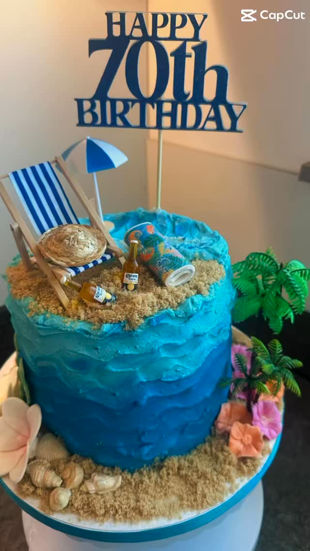 Tropical themed design 🏝️ 🌴 🎂 #birthdaycake #happybirthday #happybirthdaycake #celebrationcakes #sayitwithcake #tropicalthemedcake