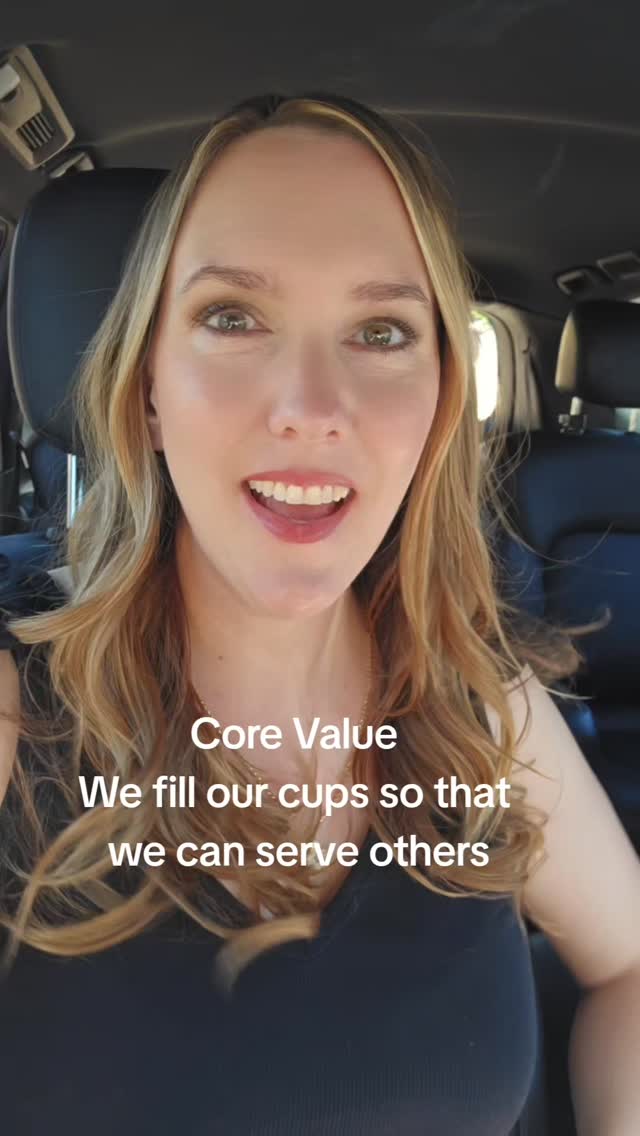 How do you fill your cup?