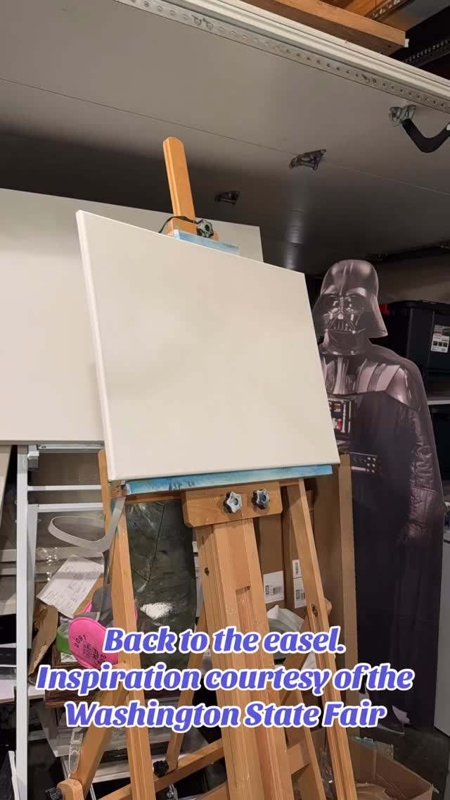 Got back to it tonight. I’m super excited to keep going and I’m pumped to @paintwithbram in Oregon coming up!! #bobross #oilpainting #fyp #timelapse #landscape #feelingood