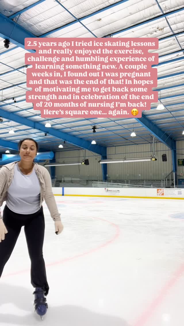 Sharing square one… again. 🤭⛸️✨❄️
Trying new things is scary and hopefully sharing my progress keeps me going! 😅 Big shoutout to Jesus for the miracle of long naps because I put Micah down to sleep, left, and came back before he woke up. 👏👏👏