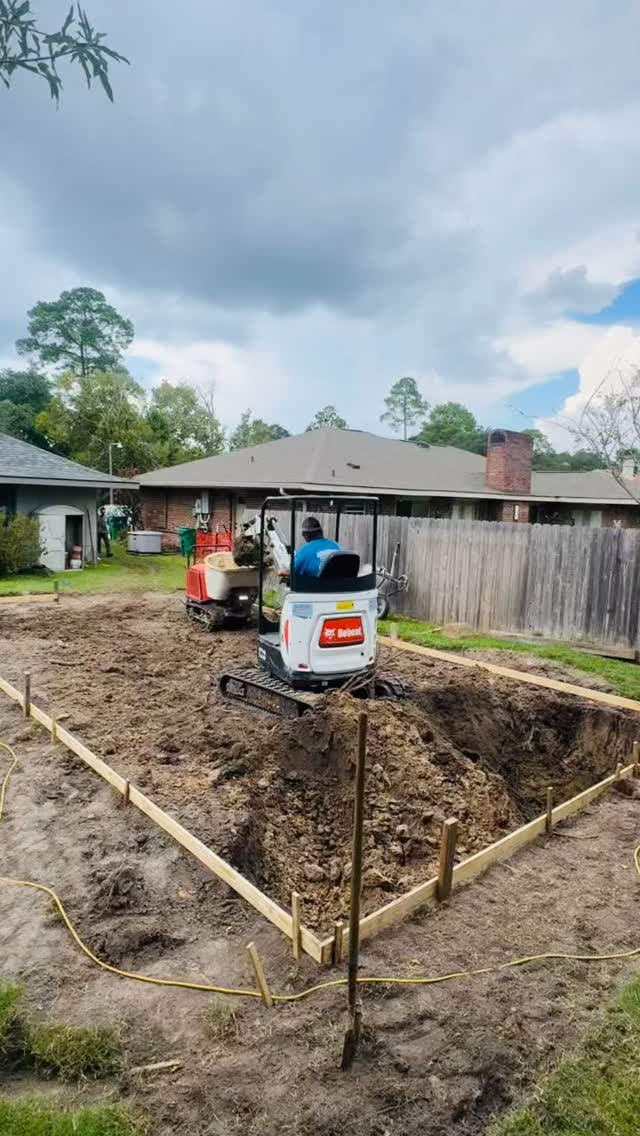Gunite complete! Today we wrapped up the gunite phase for this pool project. Excited to see it take shape as we move into the next stages of construction! #gunitepool #SolTerrapools #custompool