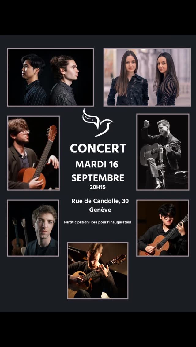🎶CE SOIR à Genève !
Discussion à 19h30 + apéritif
Concert 20h15
Rue de Candolle, 30
Participation libre !