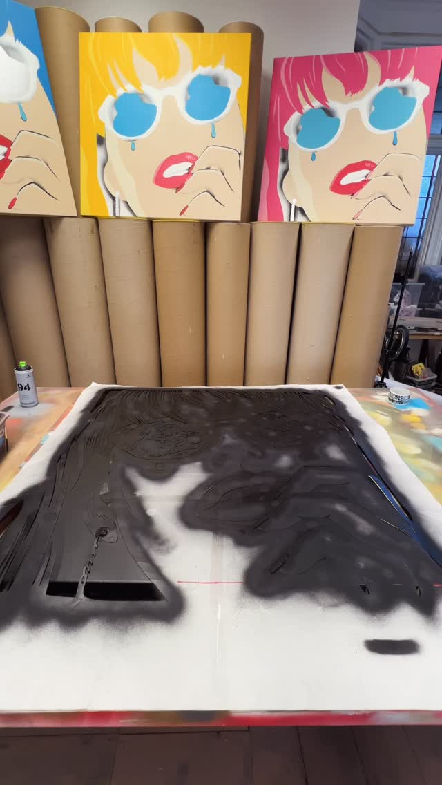 Brand new Reflections paintings for @castlefineart